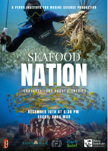 Seafood Nation documentary poster featuring Bahamian fishing boat