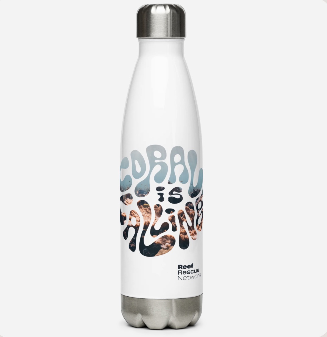 Coral is Calling Water Bottle